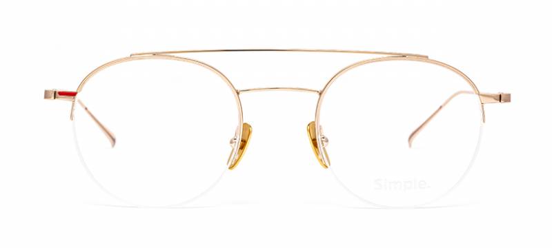 Lunette femme or rose