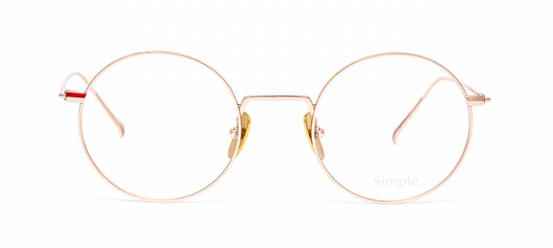 Lunette femme or rose