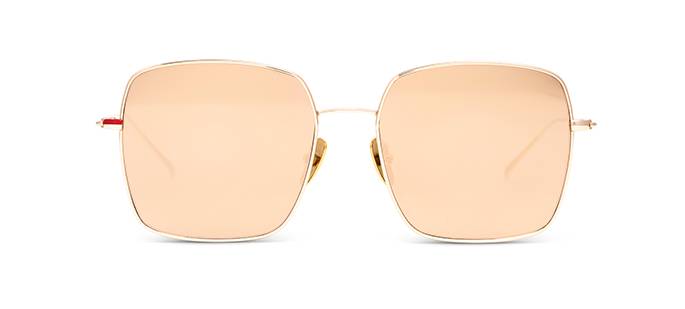 Lunette femme or rose