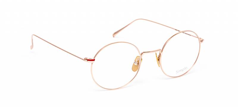Lunette femme or rose
