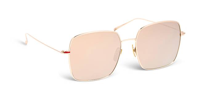 Lunette femme or rose